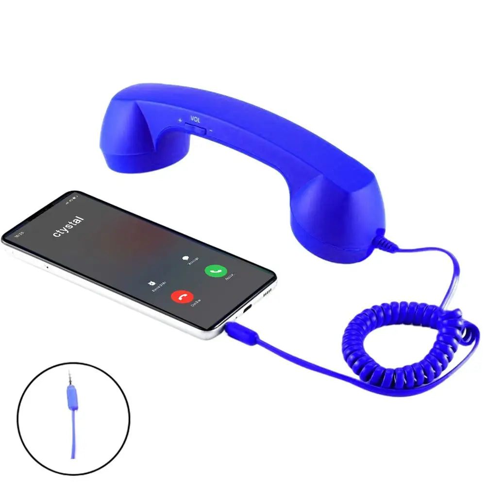 Retro Phone Handset for Type-C & 3.5mm Smartphones