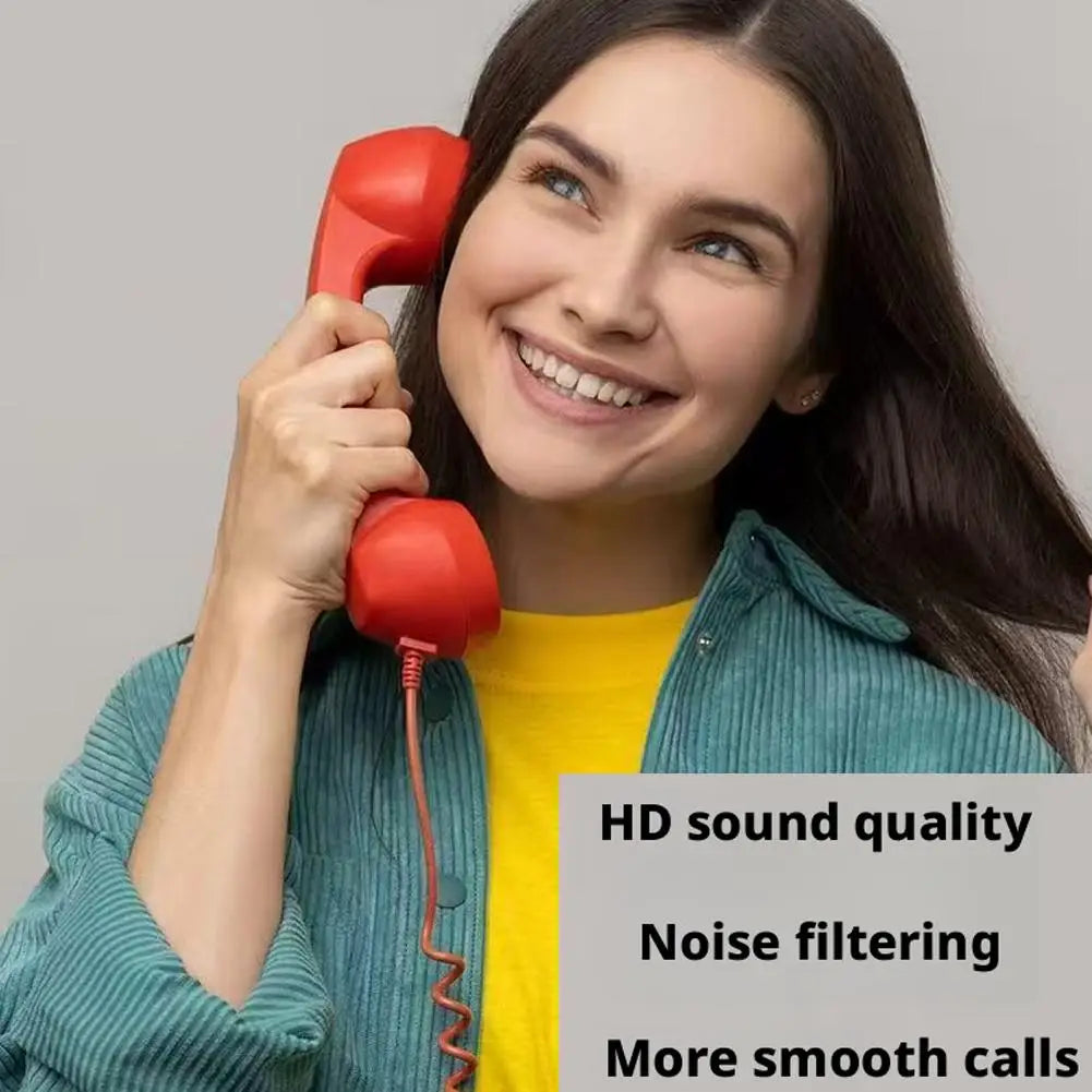 Retro Phone Handset for Type-C & 3.5mm Smartphones
